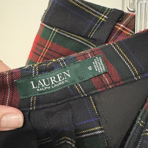 Lauren Ralph Lauren | Pants Tartan Hanley Plaid Holiday Christmas Festive- Sz 12 - Picture 7 of 9
